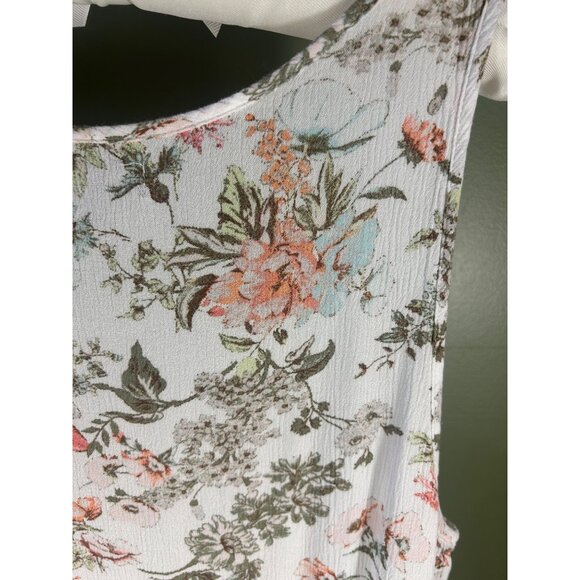 Frye Button Down Floral Midi Dress XL Cottage Core Prairie Folk Garden Pattern - Picture 5 of 12